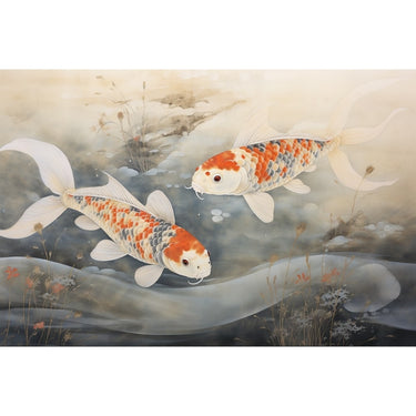 Two Koi Fish Canvas